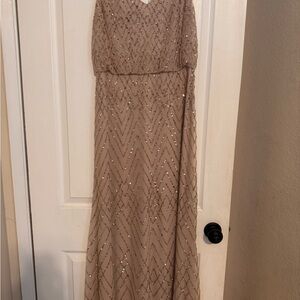 BHLDN sequin bridesmaid dress